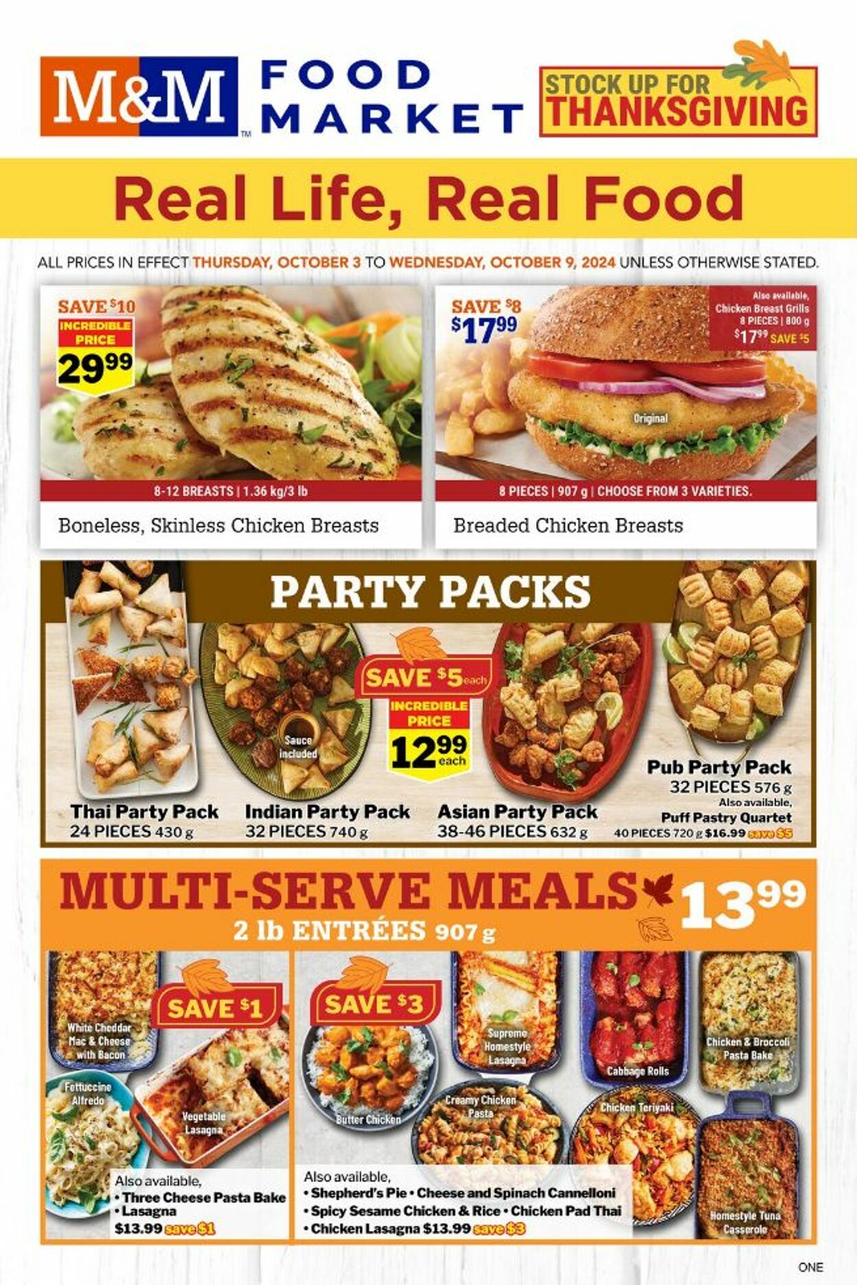 M&M Food Market Promotional flyers