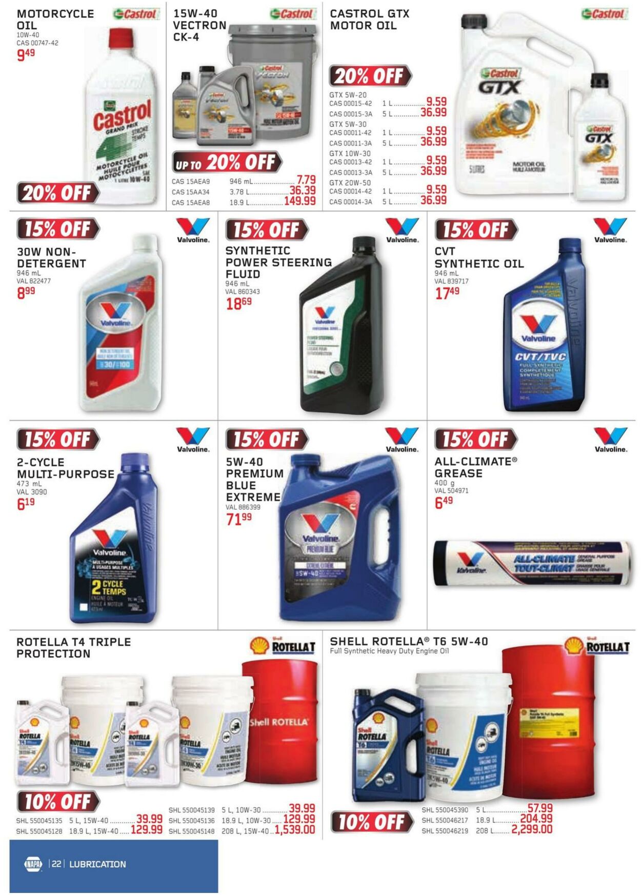 Flyer NAPA Auto Parts 01.07.2023 - 30.09.2023