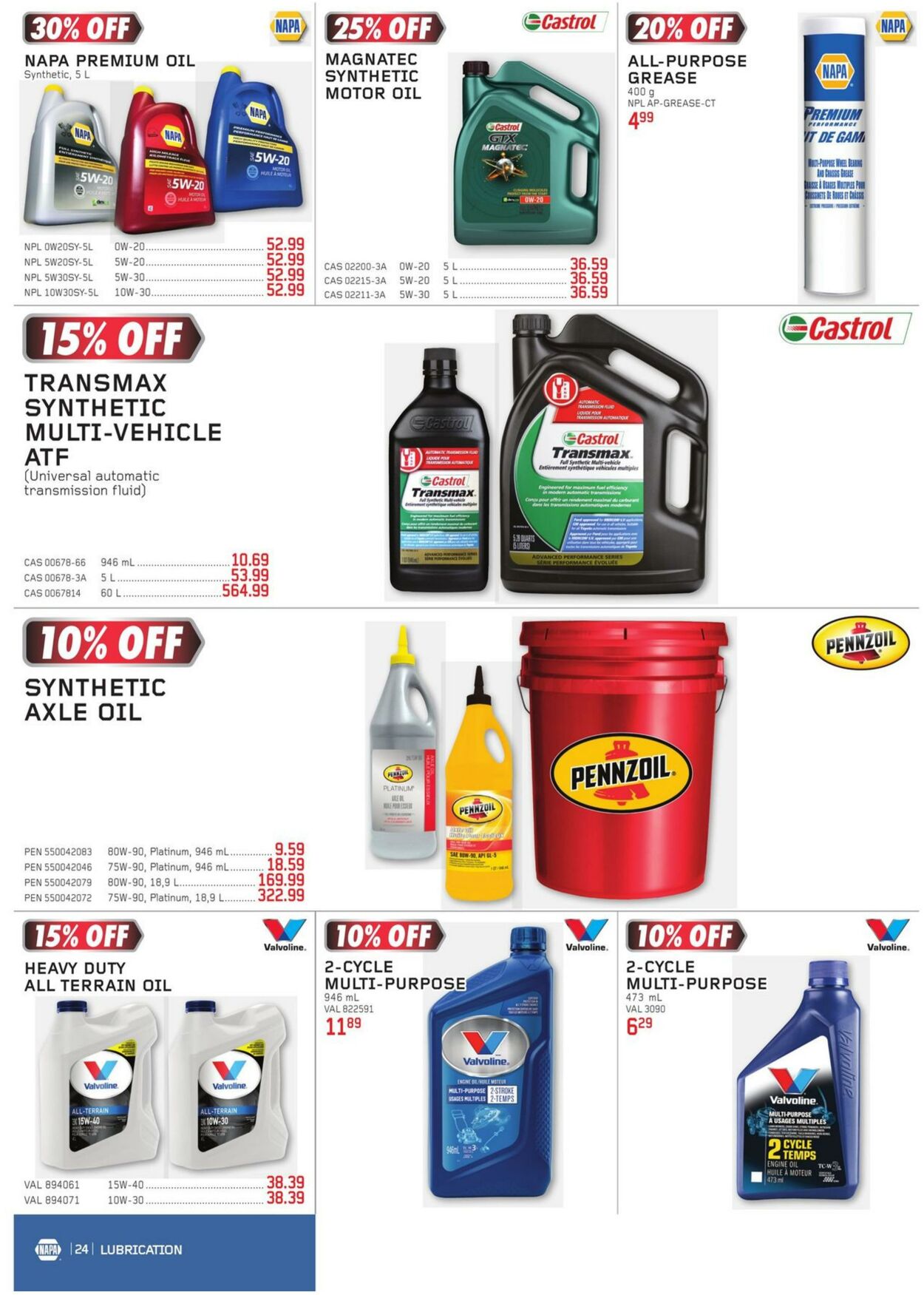 Flyer NAPA Auto Parts 01.01.2024 - 31.03.2024