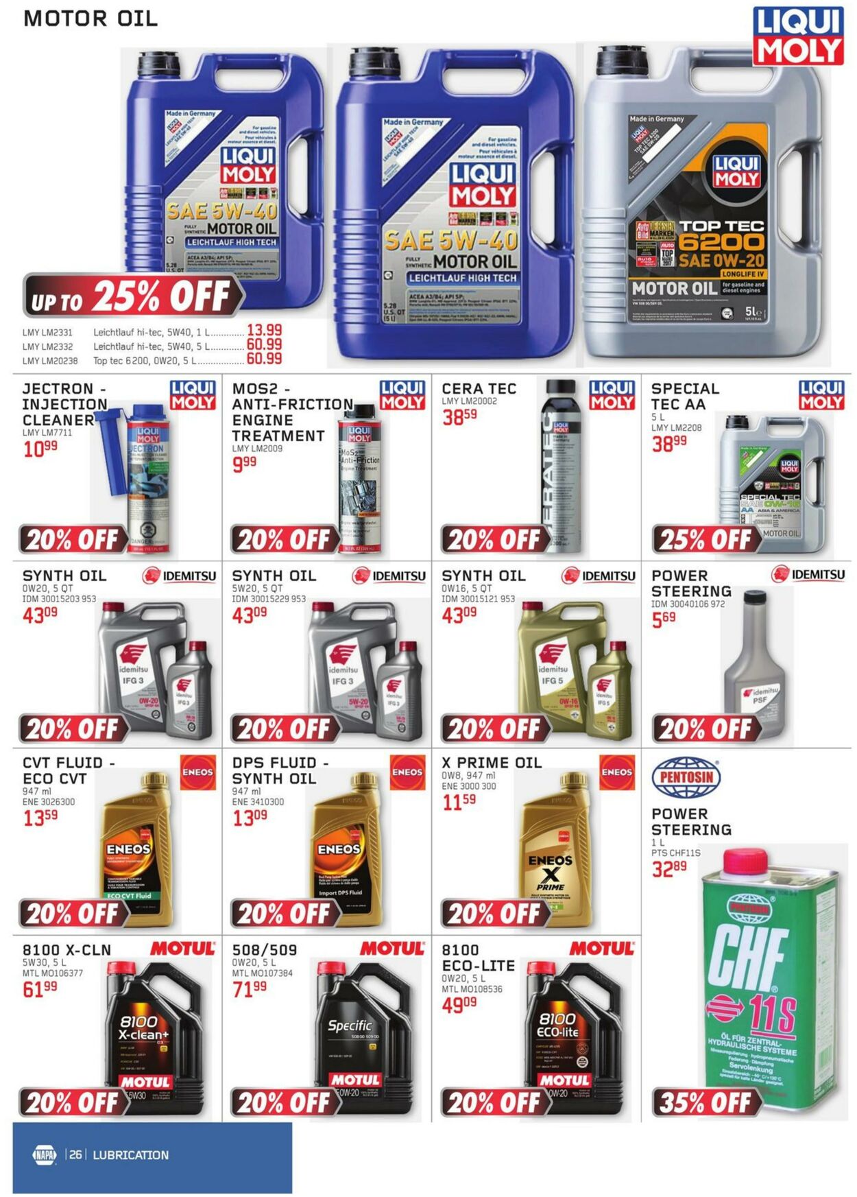 Flyer NAPA Auto Parts 01.01.2024 - 31.03.2024