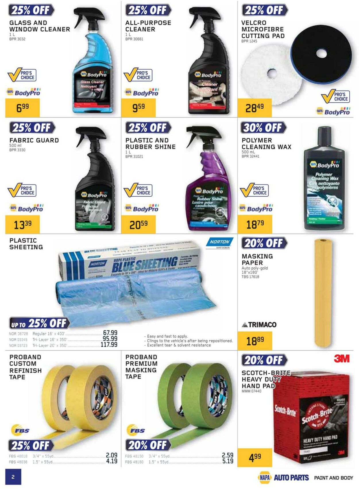 Flyer NAPA Auto Parts 01.01.2025 - 31.03.2025