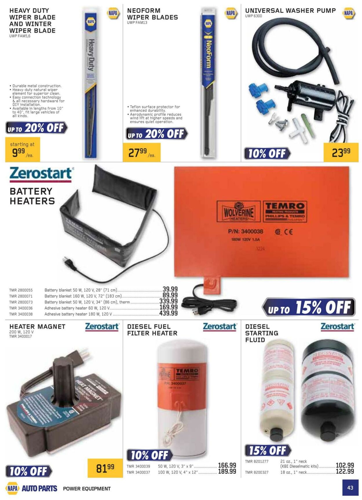 Flyer NAPA Auto Parts 01.01.2025 - 31.03.2025