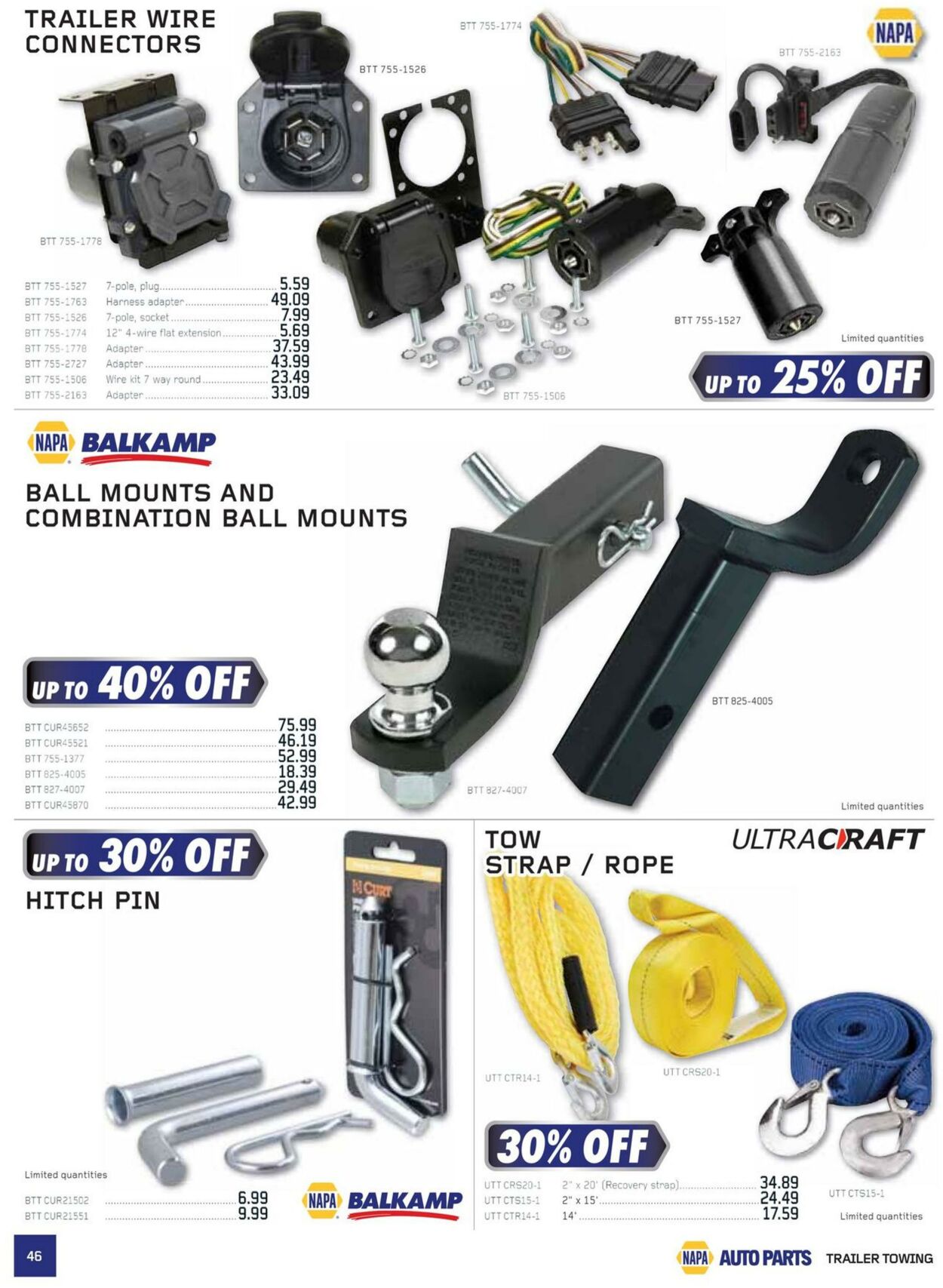 Flyer NAPA Auto Parts 01.01.2025 - 31.03.2025