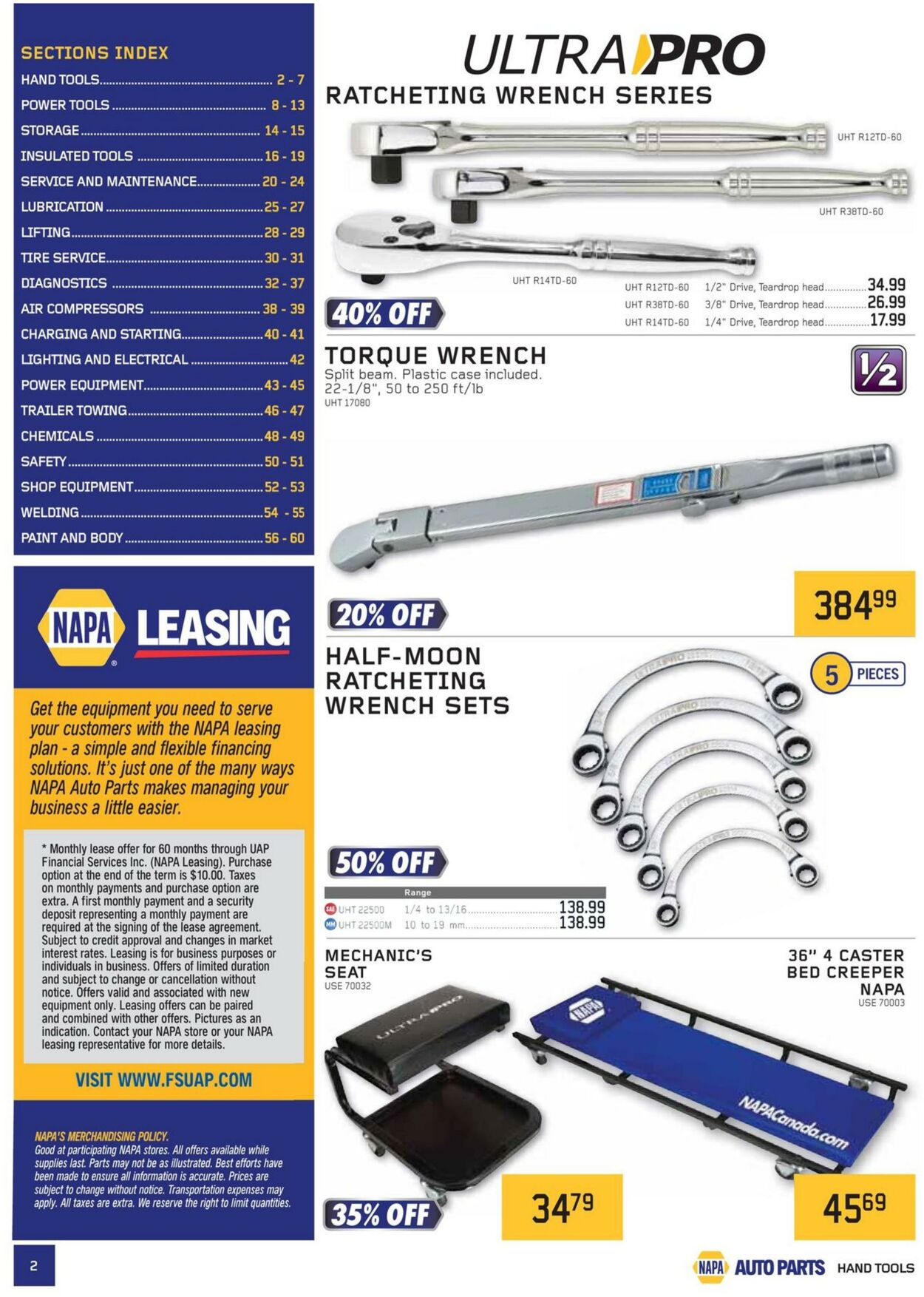 Flyer NAPA Auto Parts 01.01.2025 - 31.03.2025