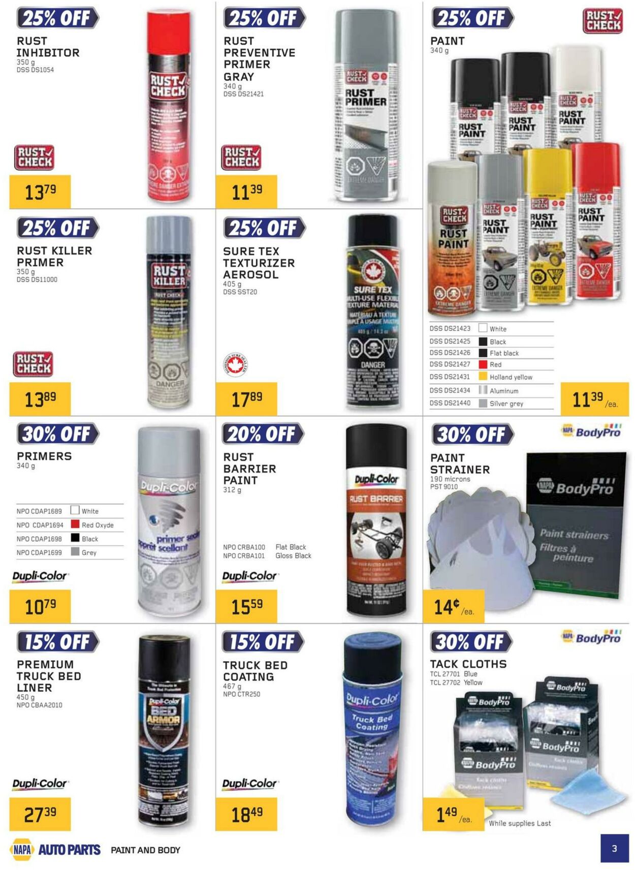 Flyer NAPA Auto Parts 01.01.2025 - 31.03.2025