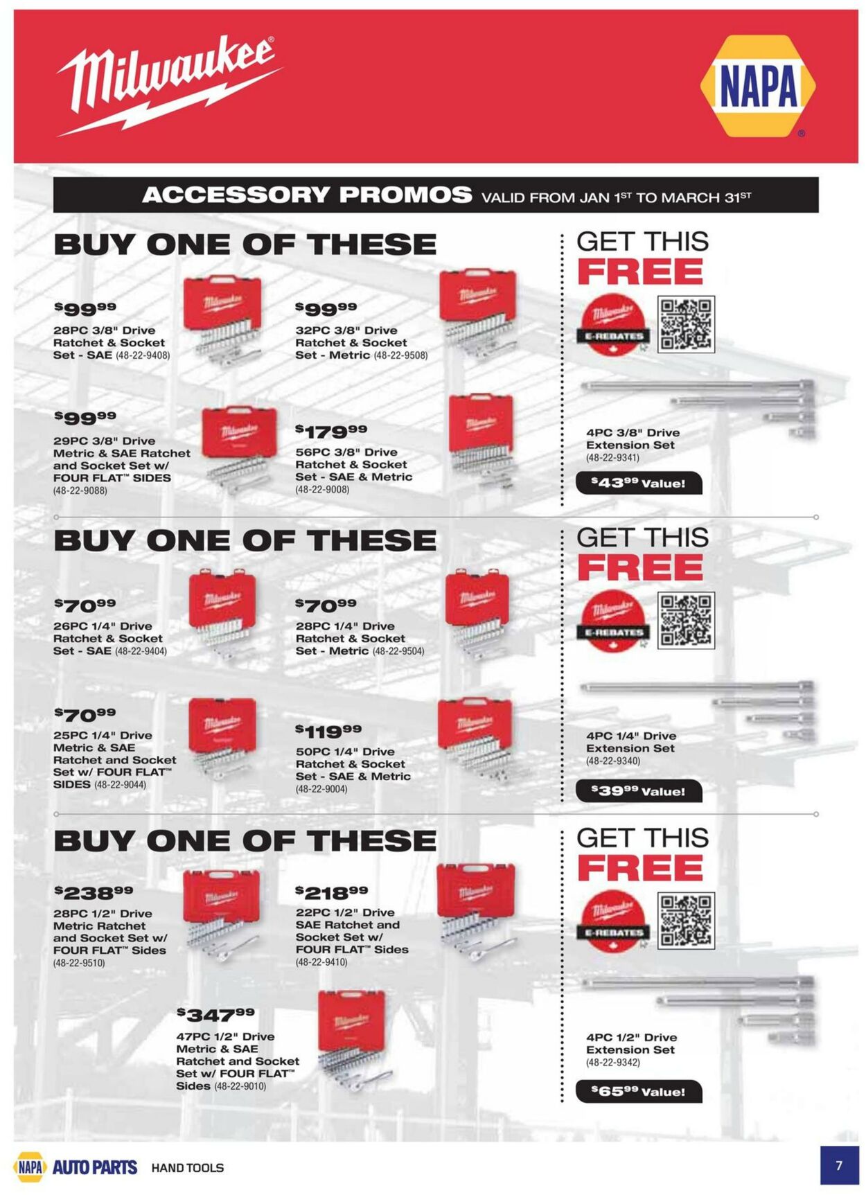 Flyer NAPA Auto Parts 01.01.2025 - 31.03.2025