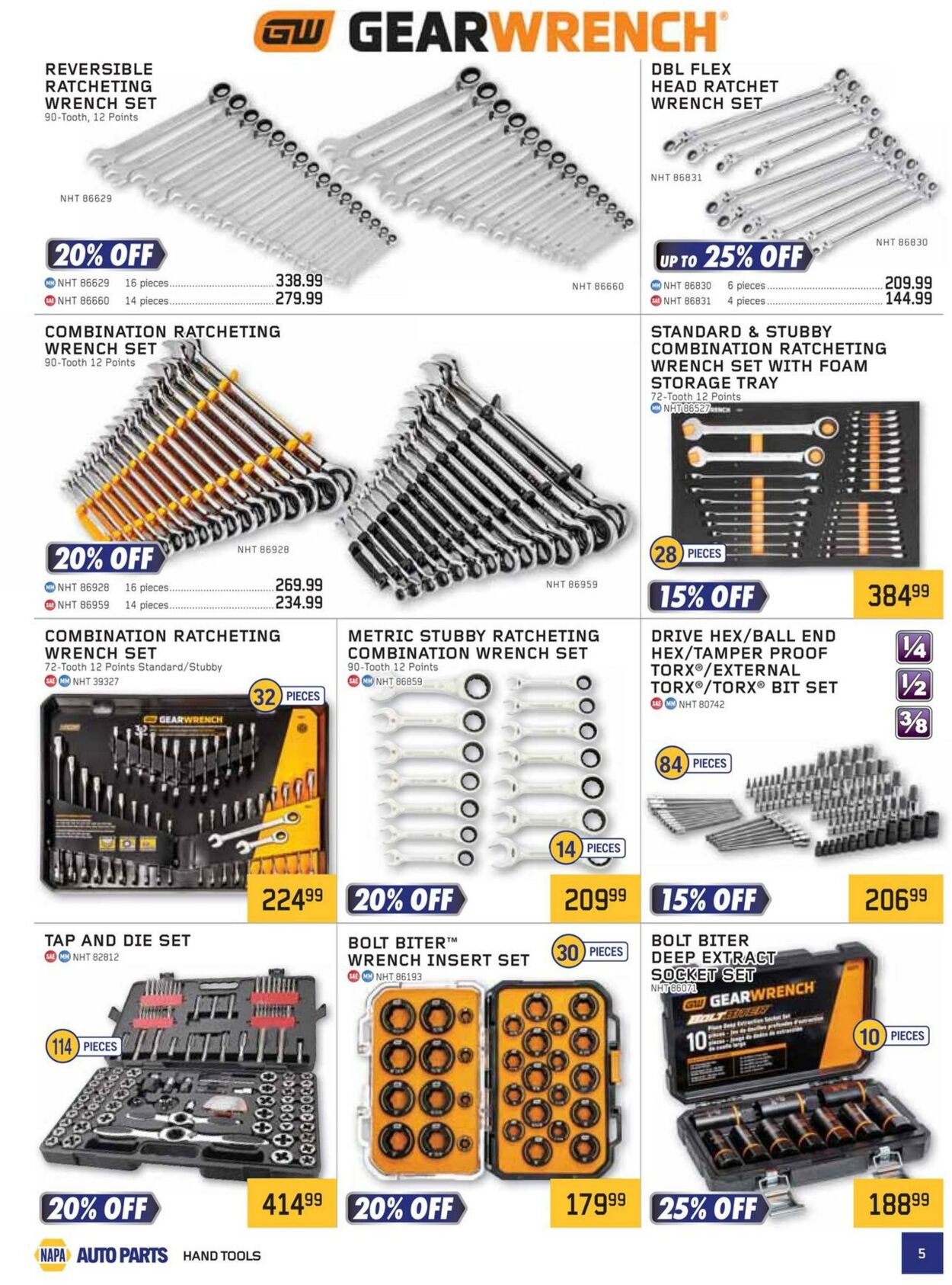 Flyer NAPA Auto Parts 01.01.2025 - 31.03.2025