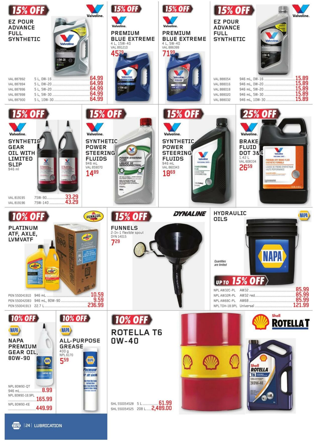 Flyer NAPA Auto Parts 01.10.2023 - 31.12.2023