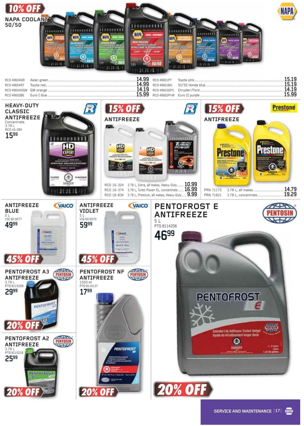 Flyer NAPA Auto Parts 01.08.2024 - 30.09.2024