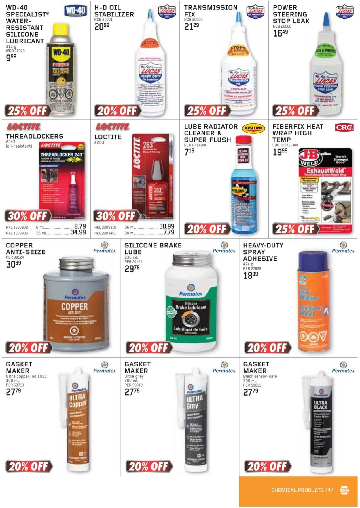 Flyer NAPA Auto Parts 01.08.2024 - 30.09.2024