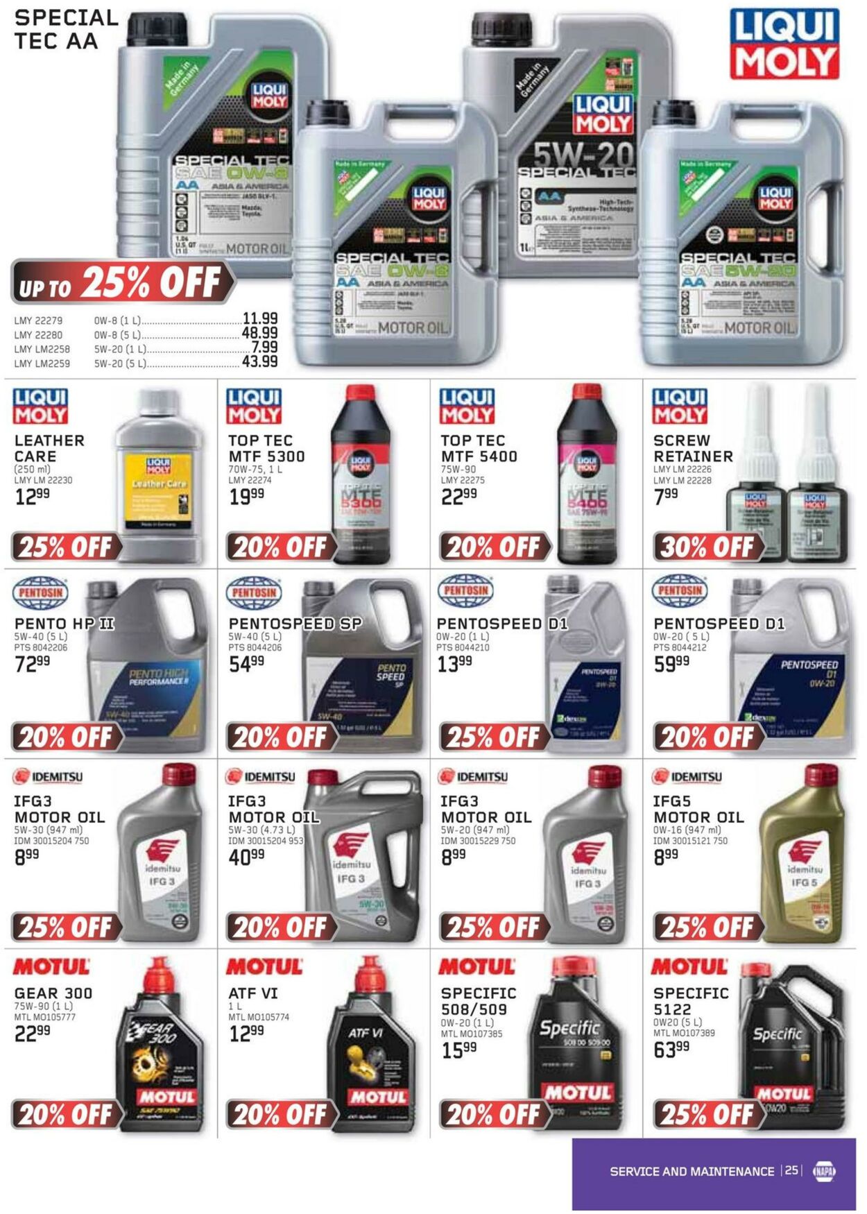 Flyer NAPA Auto Parts 01.10.2024 - 31.12.2024