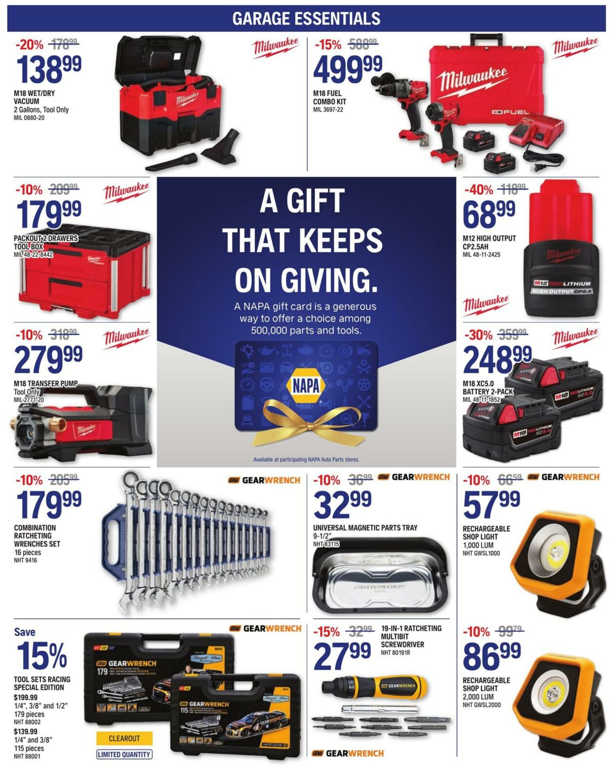 Flyer NAPA Auto Parts 01.01.2025 - 28.02.2025