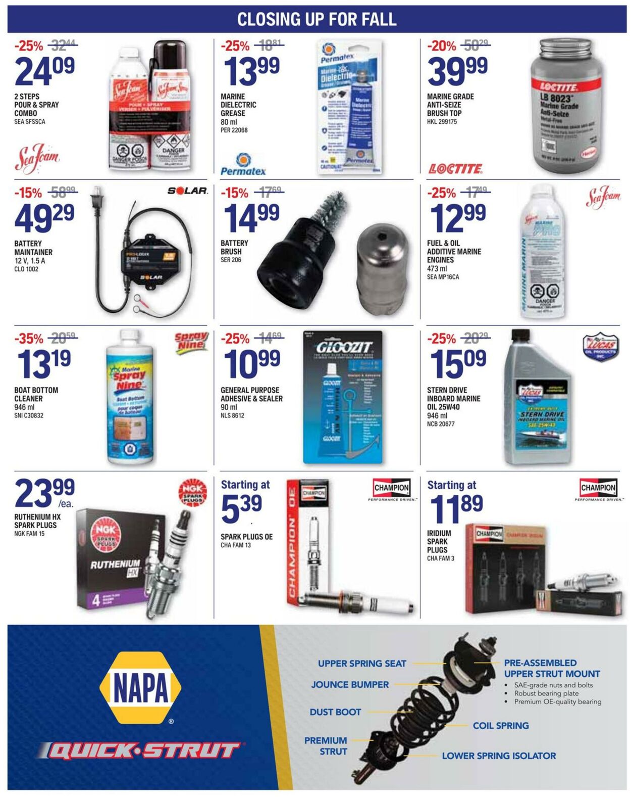 Flyer NAPA Auto Parts 01.09.2024 - 30.09.2024