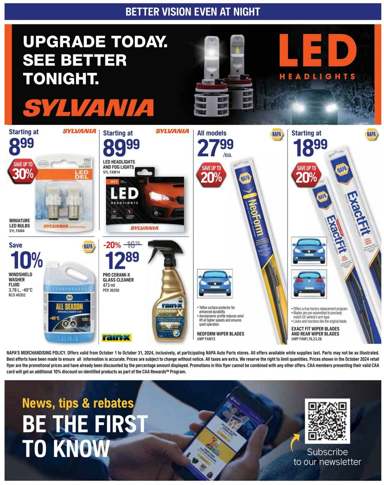 Flyer NAPA Auto Parts 01.10.2024 - 31.10.2024