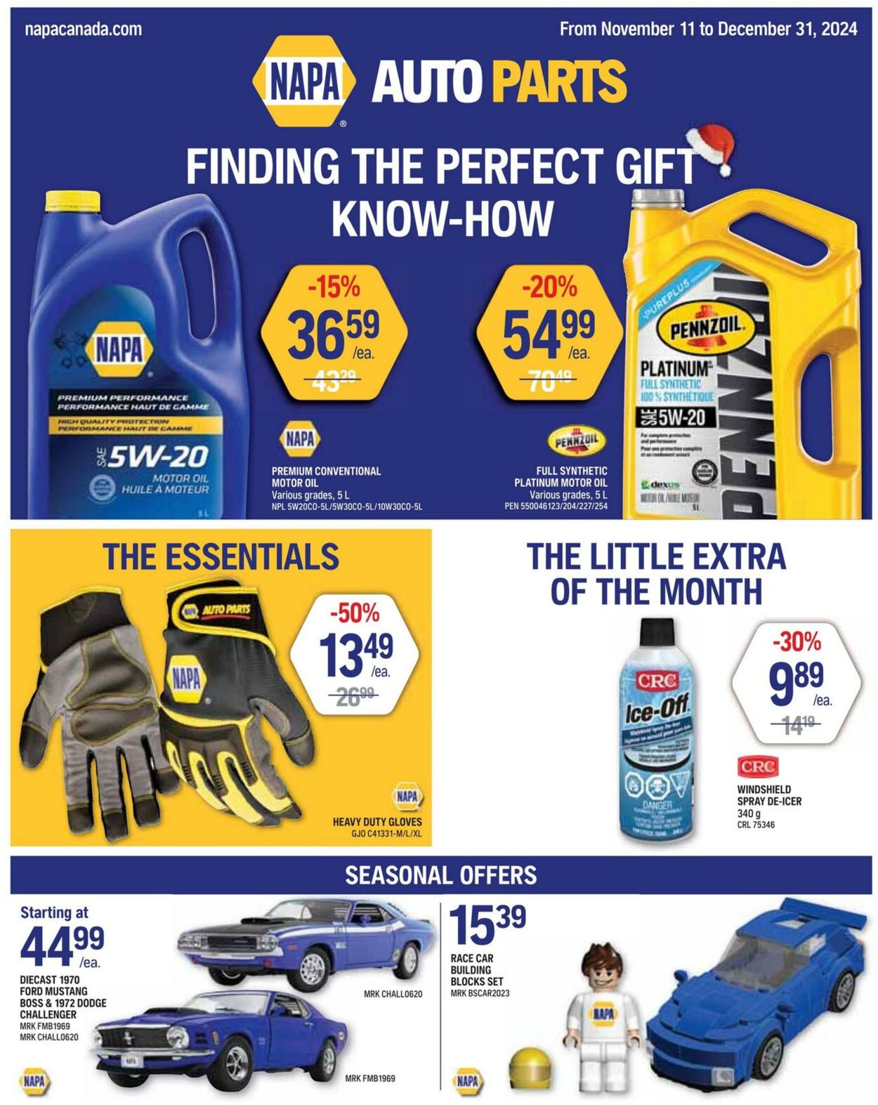 Flyer NAPA Auto Parts 11.11.2024 - 31.12.2024