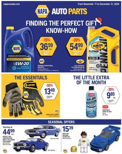 Flyer NAPA Auto Parts 11.11.2024 - 31.12.2024