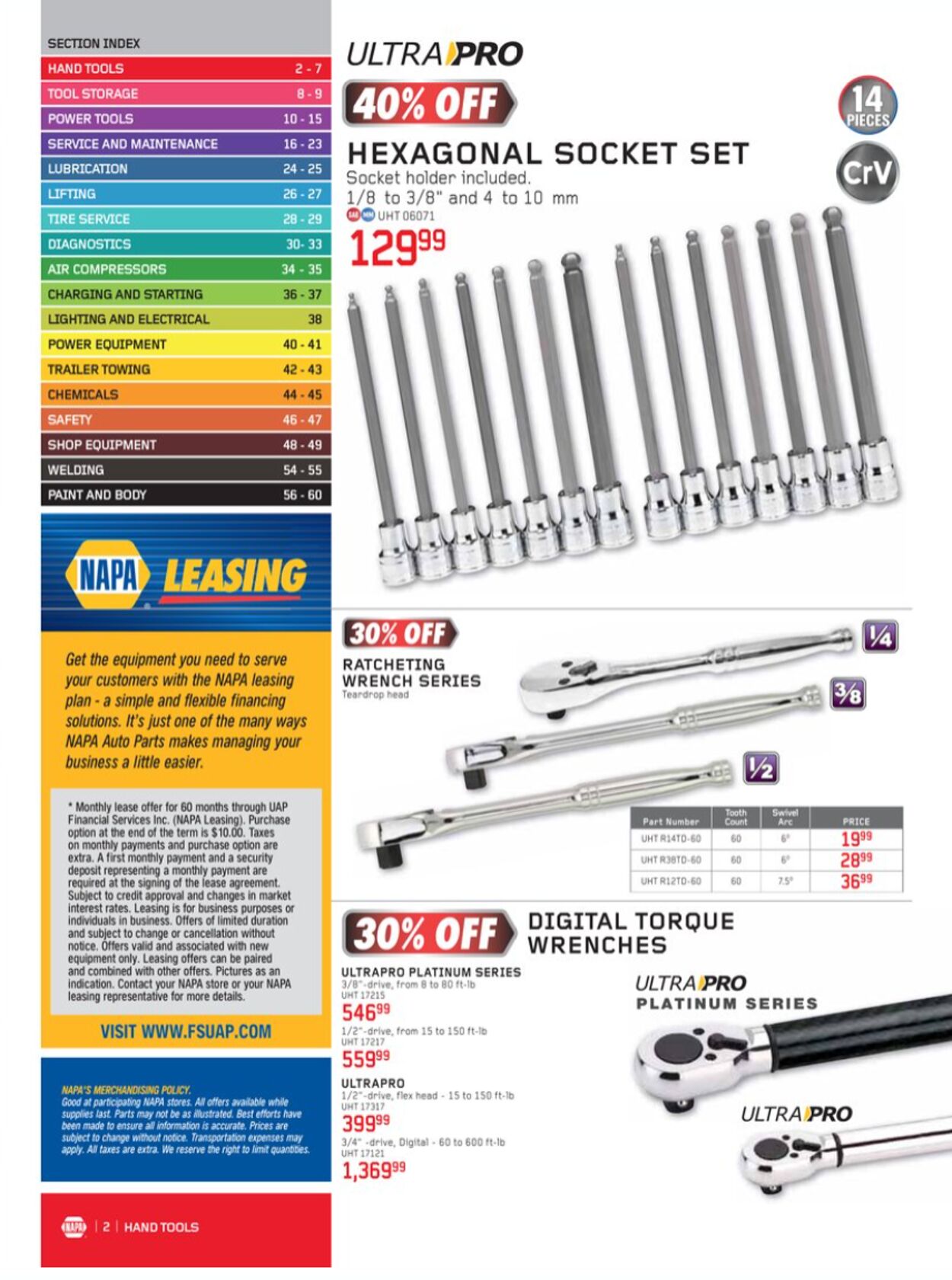 Flyer NAPA Auto Parts 01.01.2023 - 31.03.2023