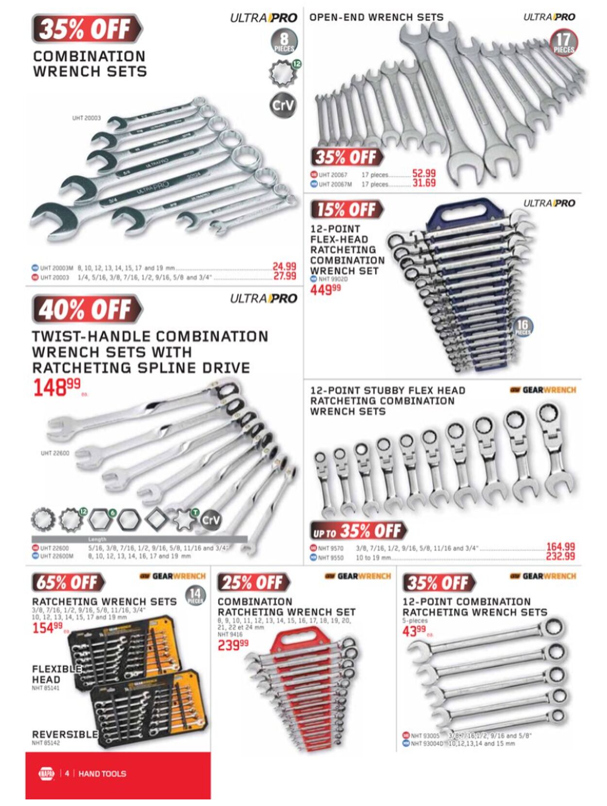 Flyer NAPA Auto Parts 01.01.2023 - 31.03.2023