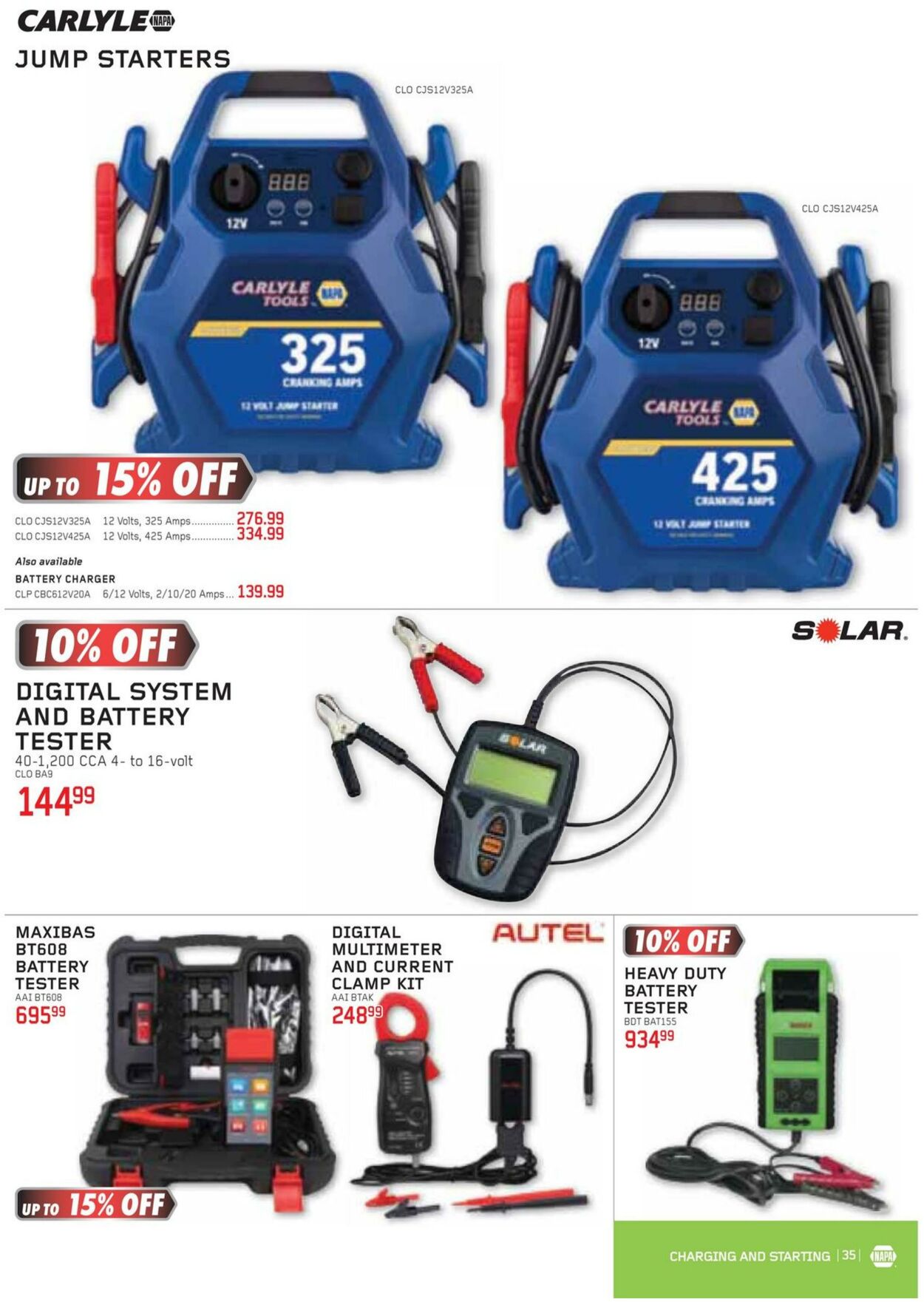 Flyer NAPA Auto Parts 01.07.2022 - 30.09.2022