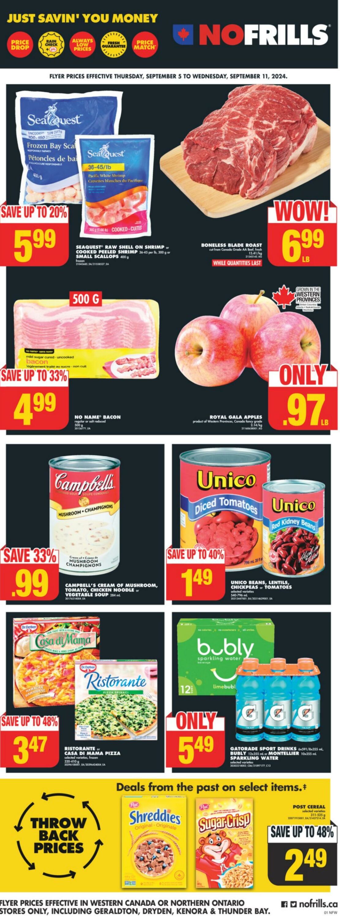 No Frills Promotional flyers