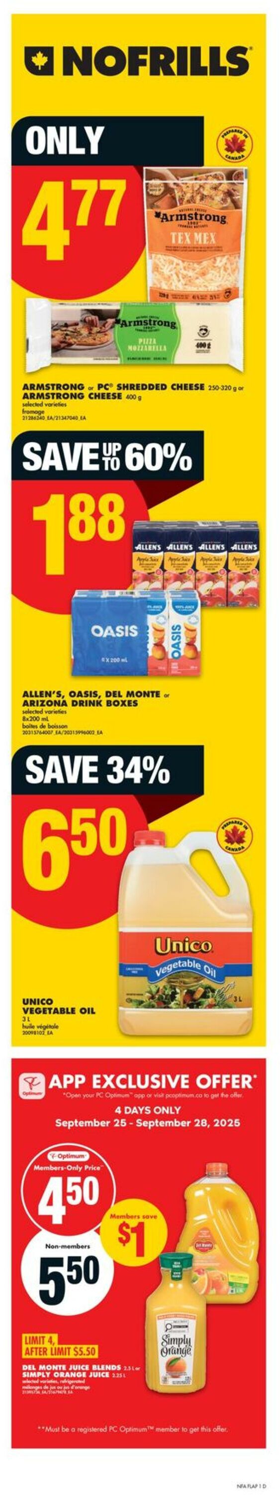 Flyer No Frills 25.09.2025 - 01.10.2025