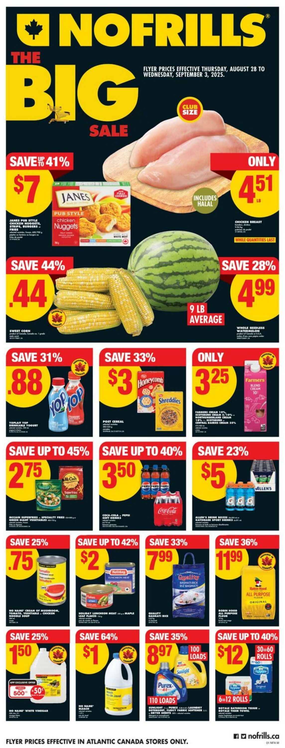 Flyer No Frills 28.08.2025 - 03.09.2025