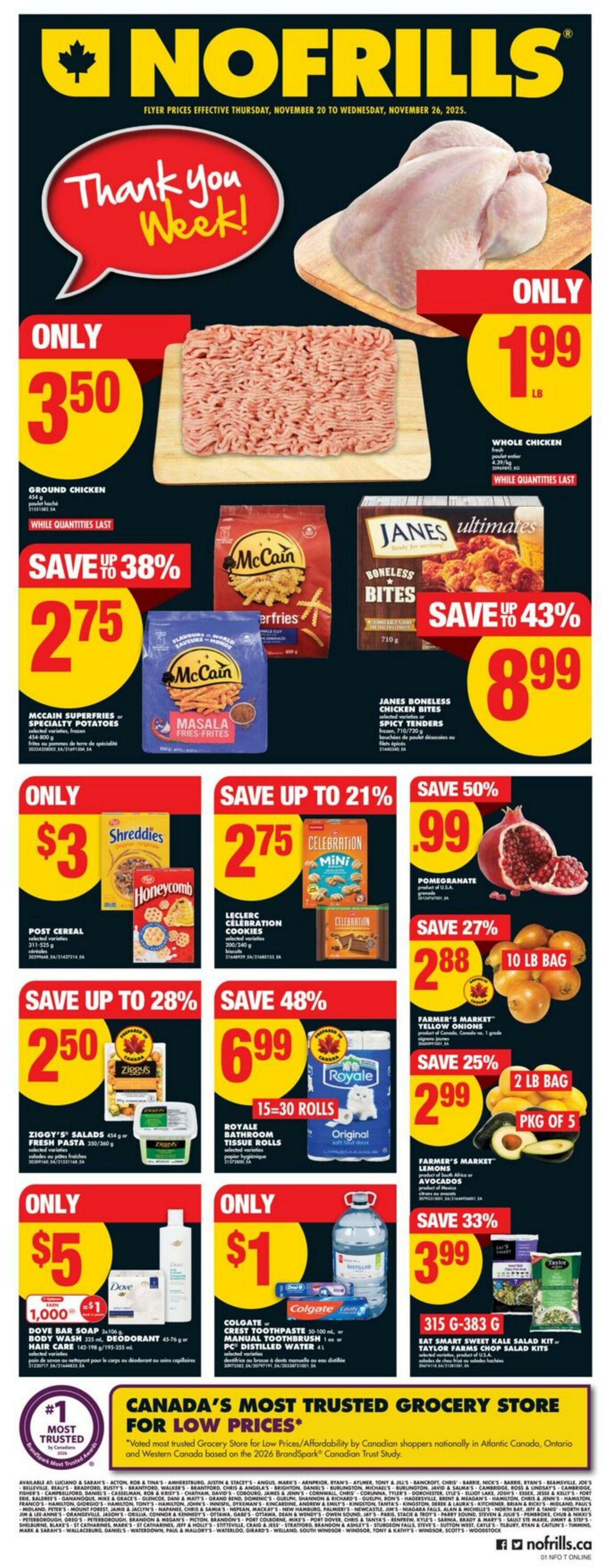 Flyer No Frills 20.11.2025 - 26.11.2025