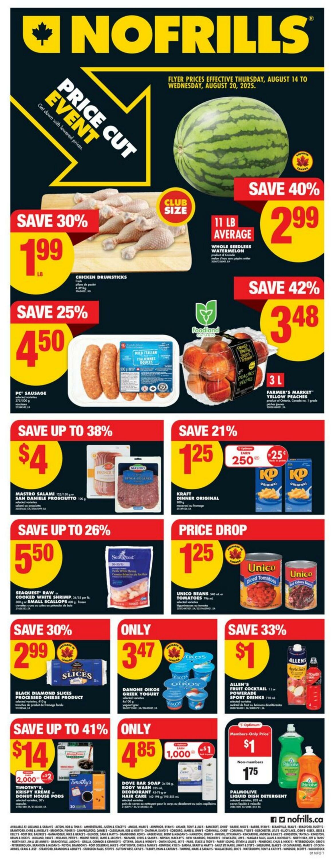 Flyer No Frills 14.08.2025 - 20.08.2025