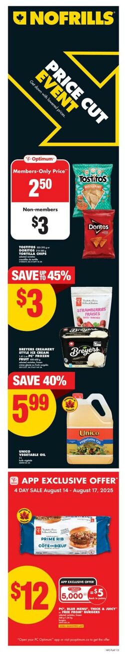 Flyer No Frills 14.08.2025 - 20.08.2025