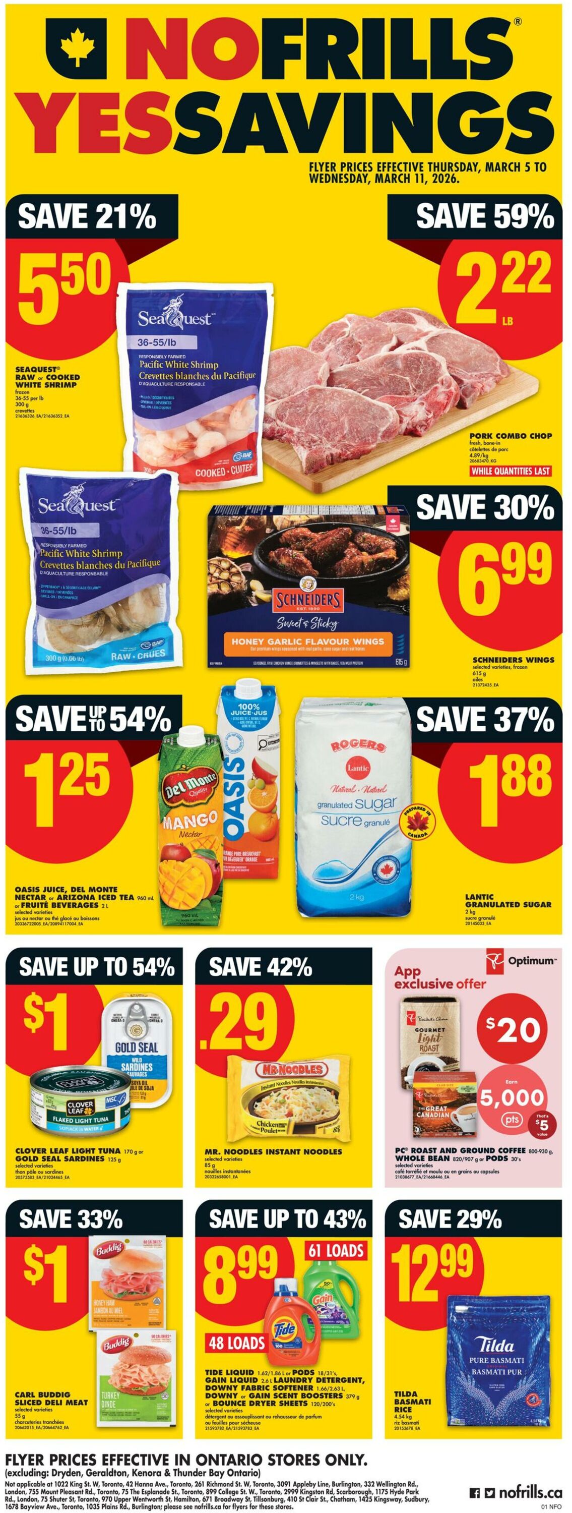 Flyer No Frills 05.03.2026 - 11.03.2026