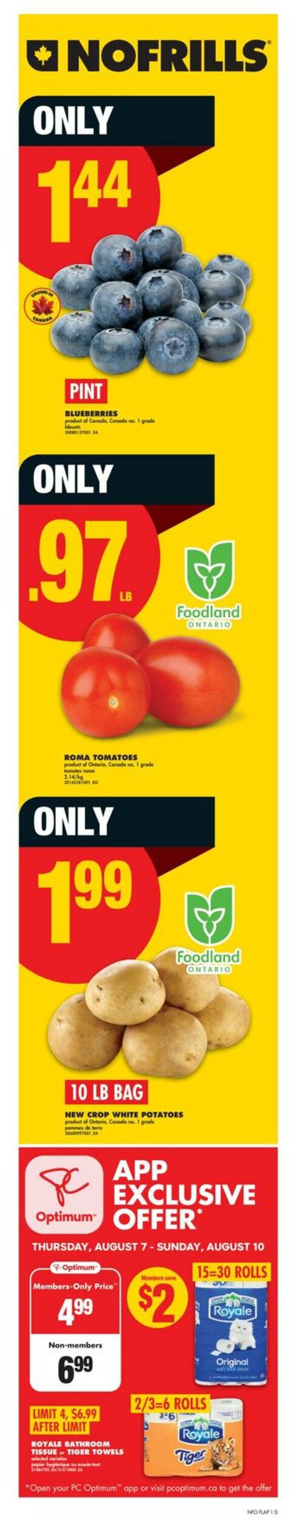 Flyer No Frills 07.08.2025 - 13.08.2025