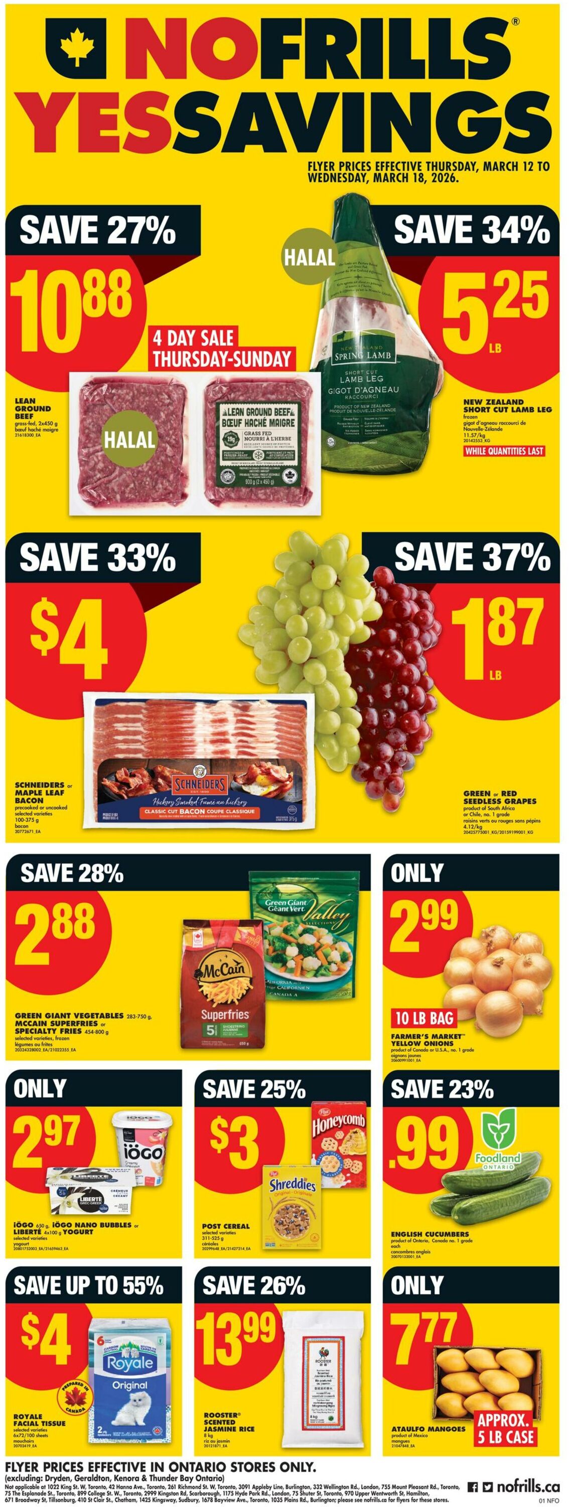 Flyer No Frills 12.03.2026 - 18.03.2026