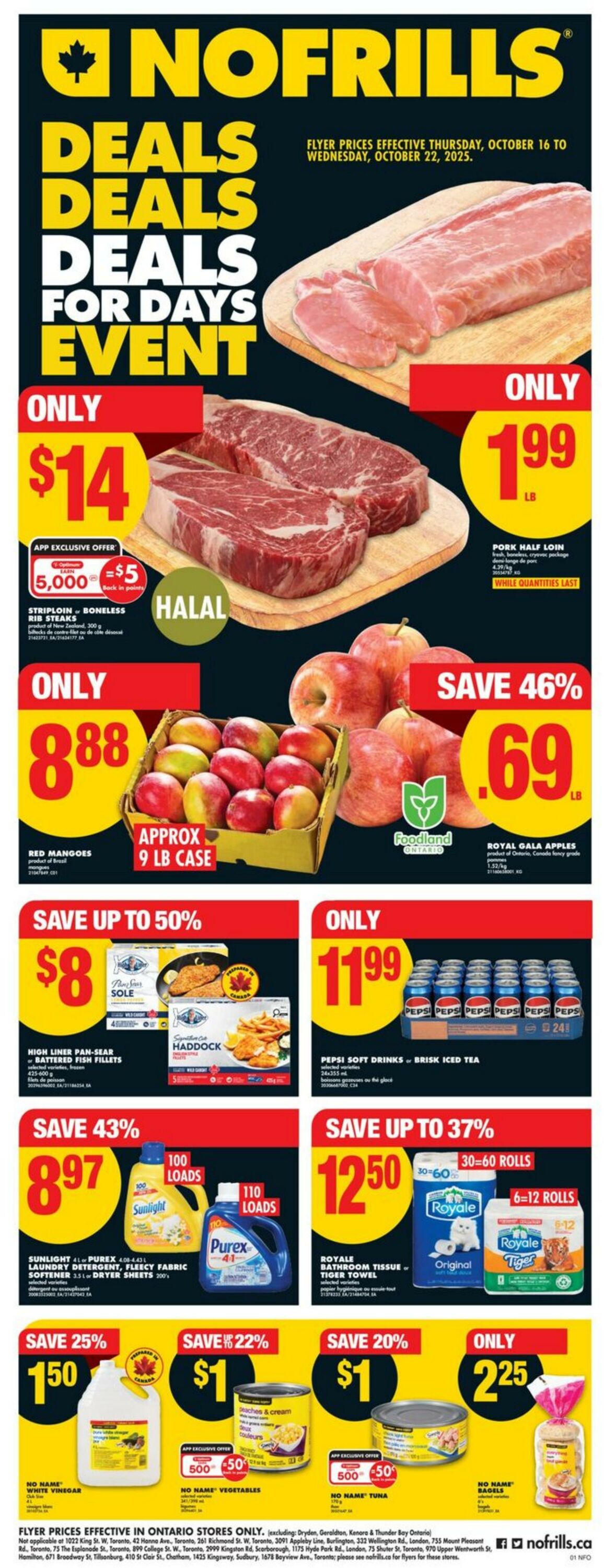 Flyer No Frills 16.10.2025 - 22.10.2025