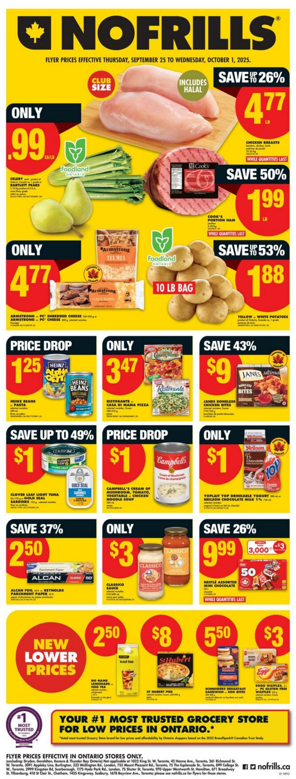 Flyer No Frills 25.09.2025 - 01.10.2025