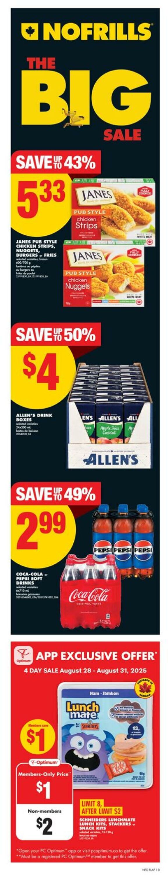 Flyer No Frills 28.08.2025 - 03.09.2025