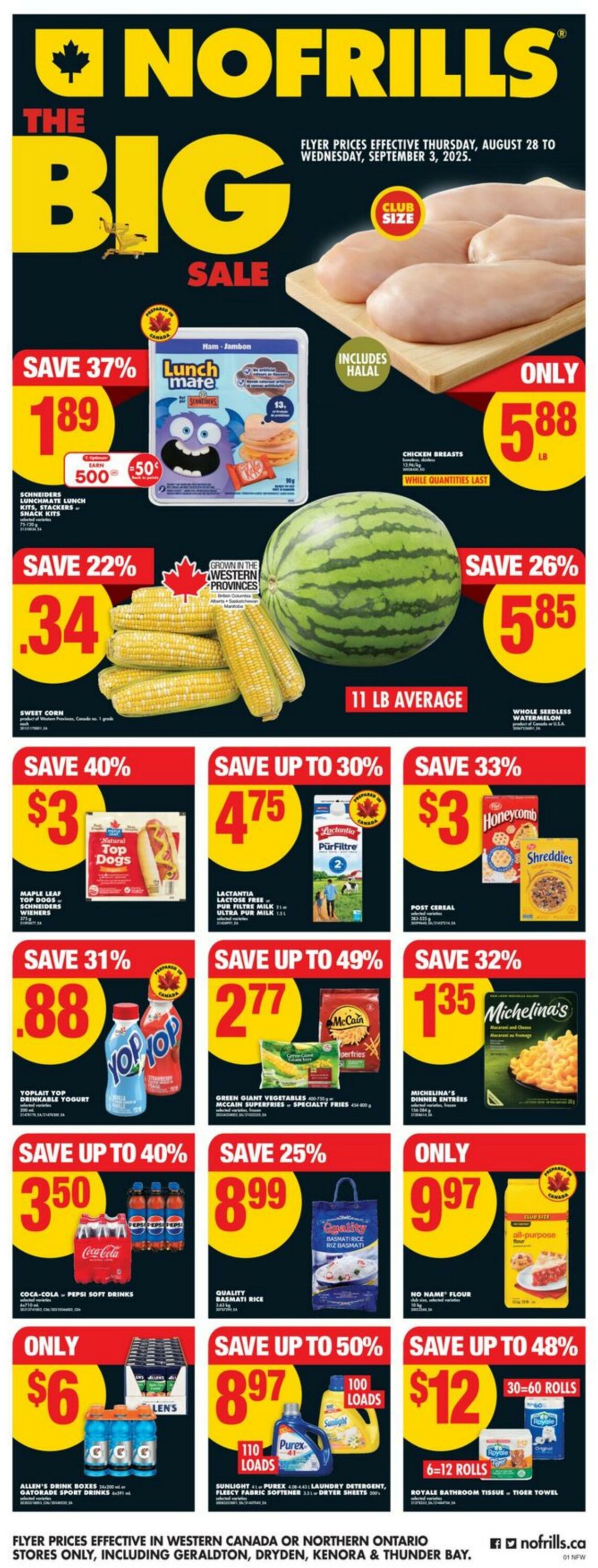 Flyer No Frills 28.08.2025 - 03.09.2025