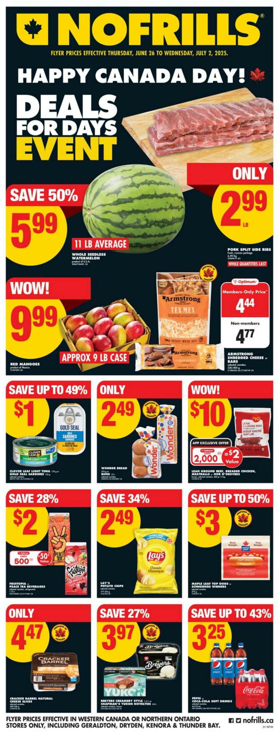 Flyer No Frills 26.06.2025 - 02.07.2025