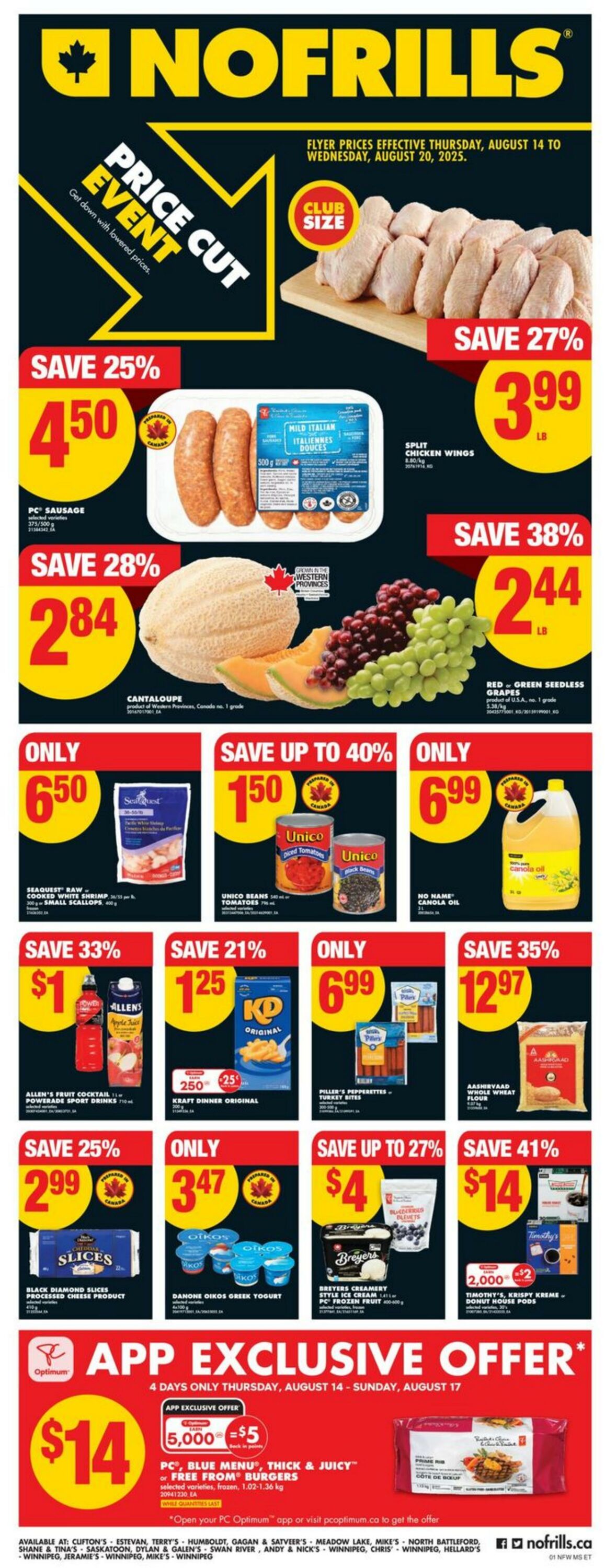 Flyer No Frills 14.08.2025 - 20.08.2025