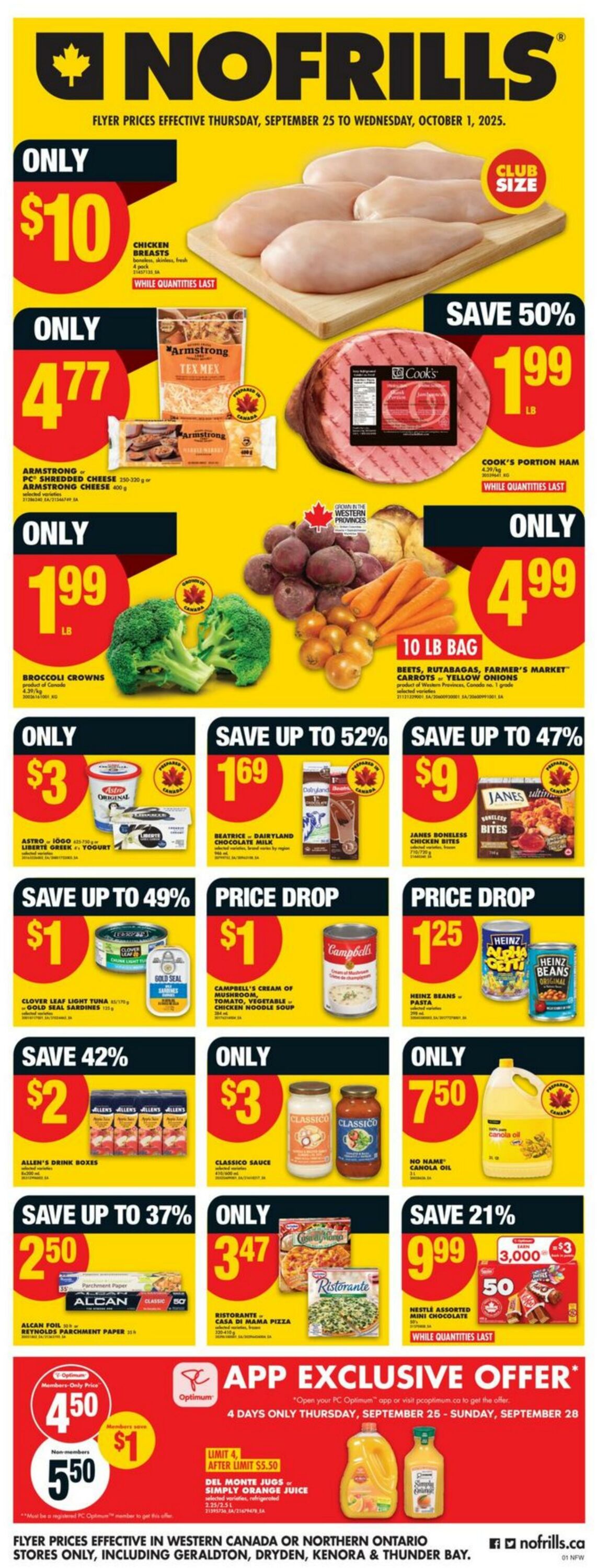 Flyer No Frills 25.09.2025 - 01.10.2025