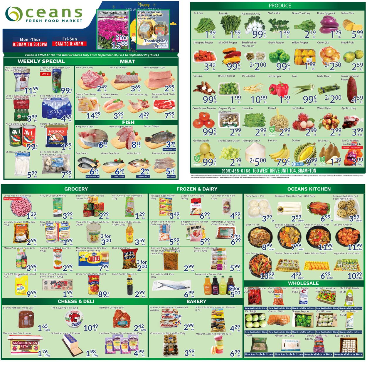 Flyer Oceans Fresh Food Market 20.09.2024 - 26.09.2024