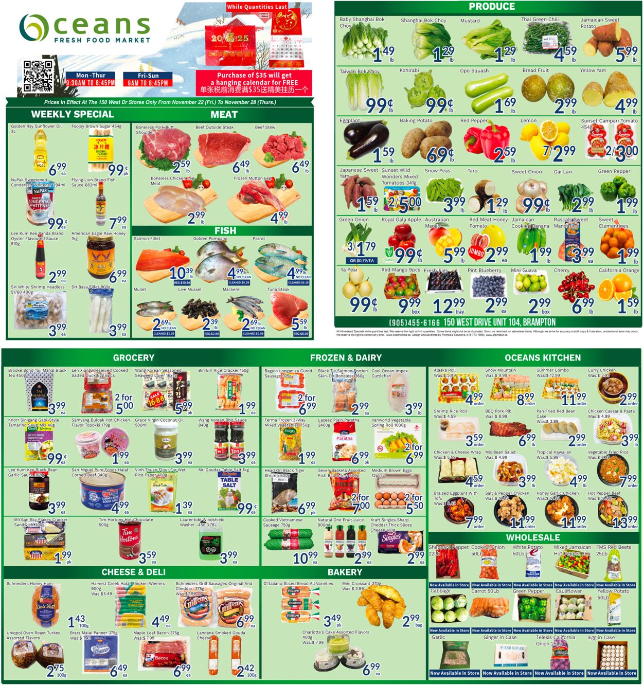 Flyer Oceans Fresh Food Market 22.11.2024 - 28.11.2024