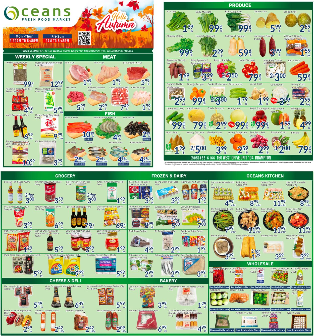 Flyer Oceans Fresh Food Market 27.09.2024 - 03.10.2024