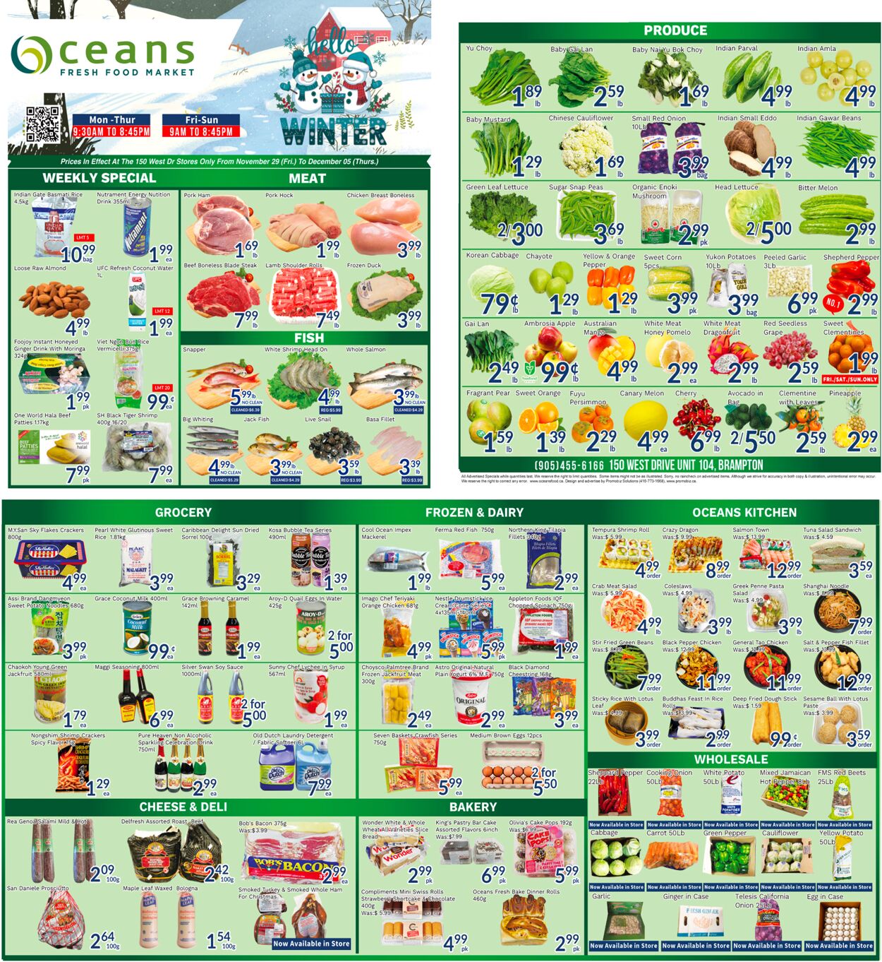 Flyer Oceans Fresh Food Market 29.11.2024 - 05.12.2024