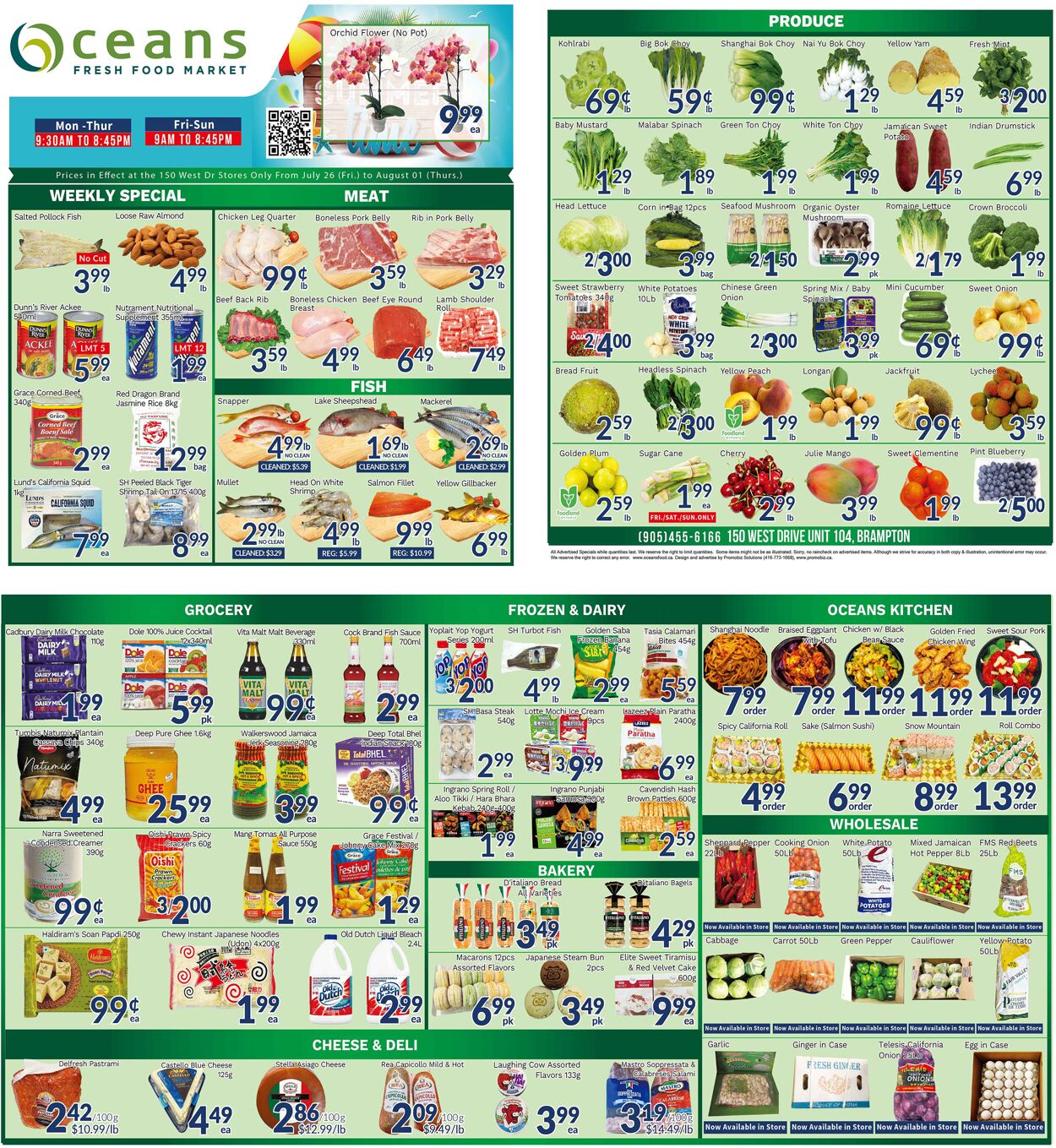 Flyer Oceans Fresh Food Market 26.07.2024 - 01.08.2024