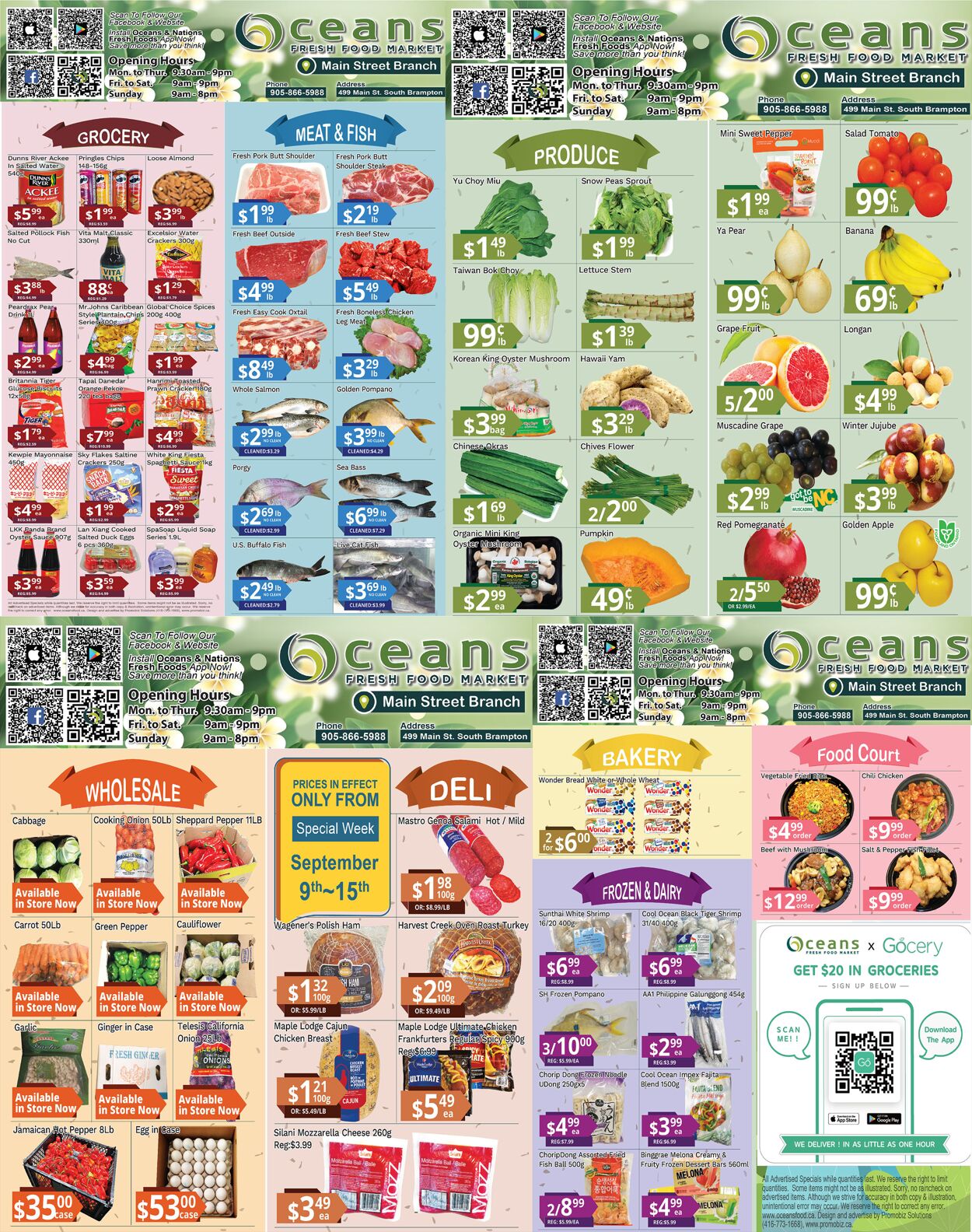 Flyer Oceans Fresh Food Market 09.09.2022 - 15.09.2022