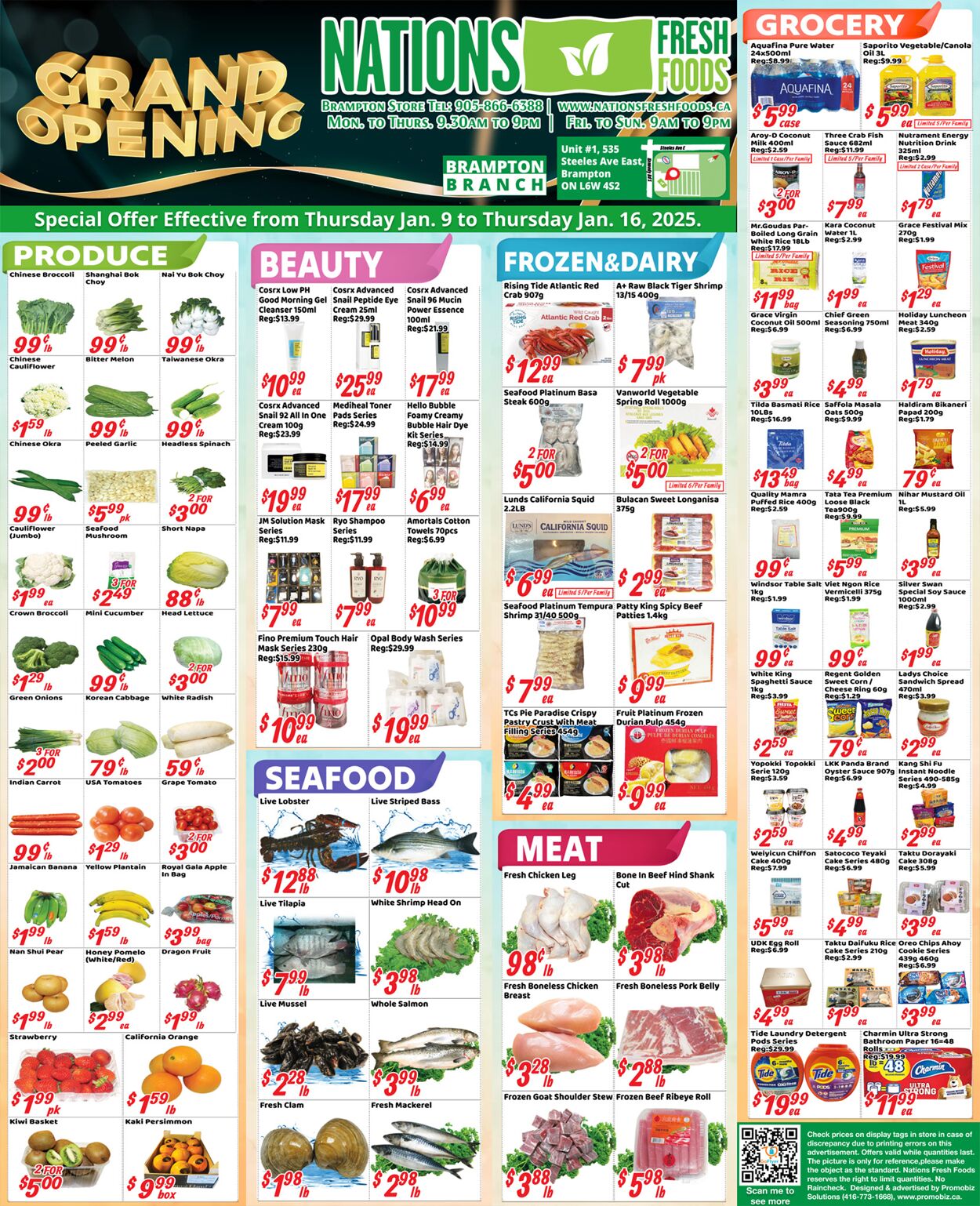 Flyer Oceans Fresh Food Market 09.01.2025 - 16.01.2025