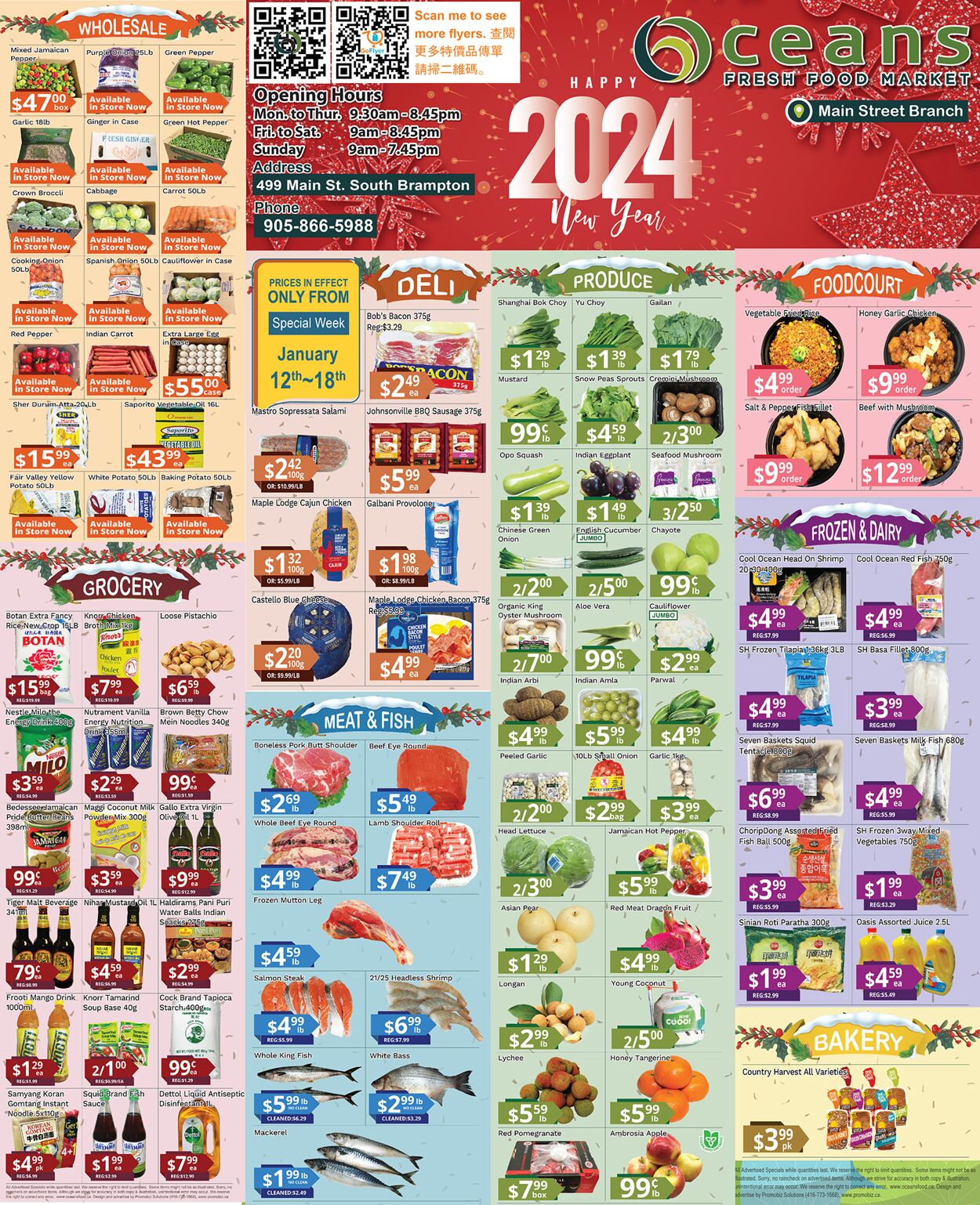 Flyer Oceans Fresh Food Market 12.01.2024 - 18.01.2024