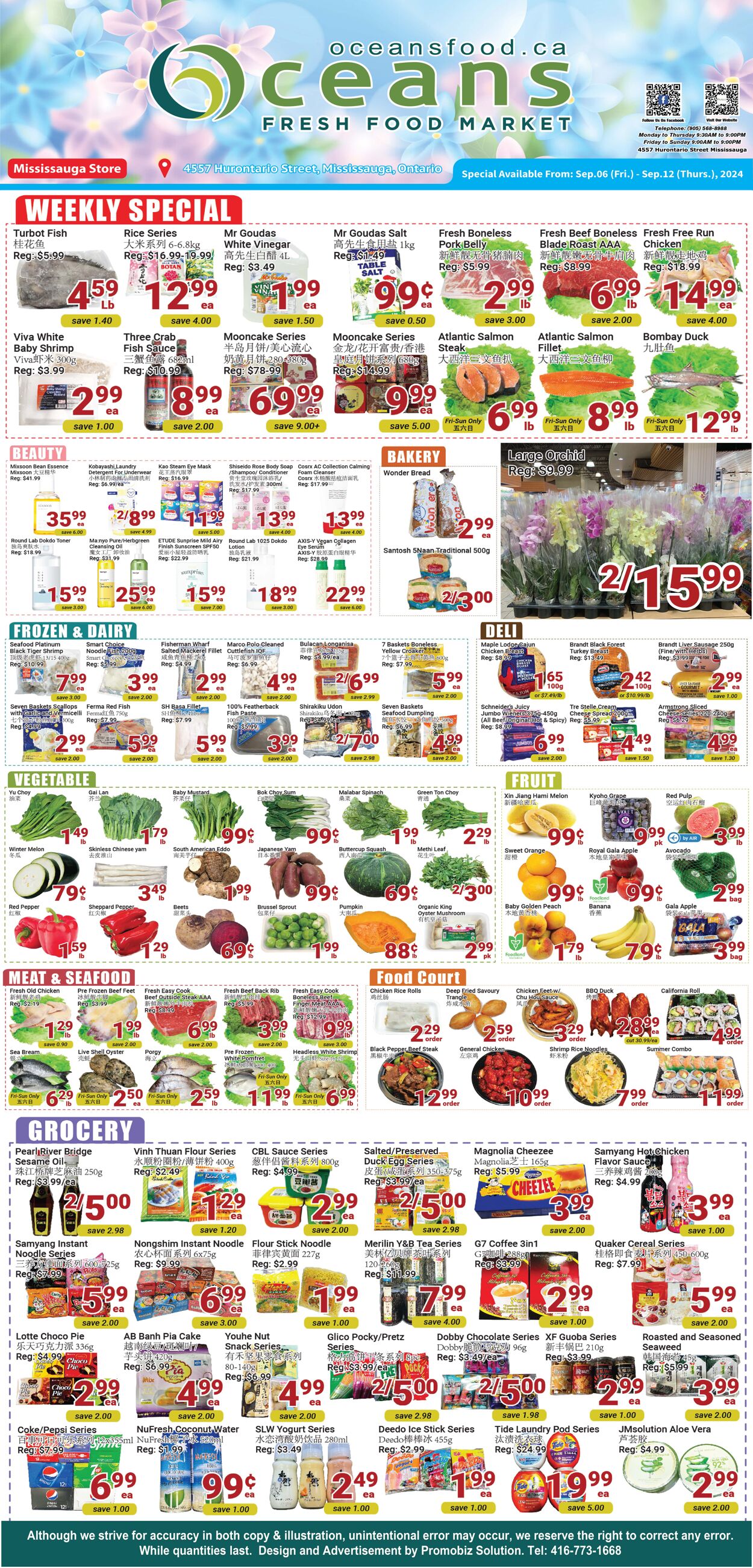 Flyer Oceans Fresh Food Market 06.09.2024 - 12.09.2024