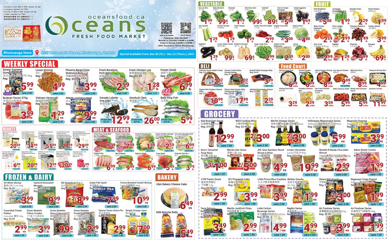 Flyer Oceans Fresh Food Market 06.12.2024 - 12.12.2024