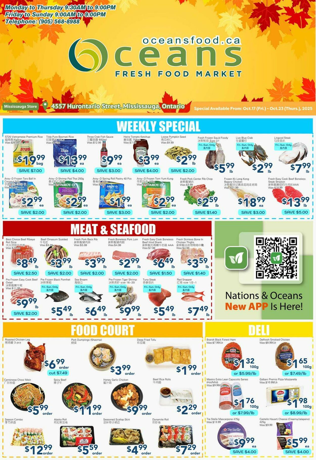 Flyer Oceans Fresh Food Market - OceansFood 17 Oct 2025 - 23 Oct 2025